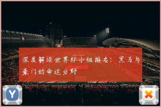 深度解读世界杯小组排名：黑马与豪门的命运分野